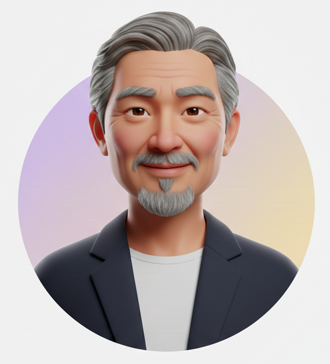 אווטאר תלת-ממדי של לקוח מרוצה עבור המלצות באתר